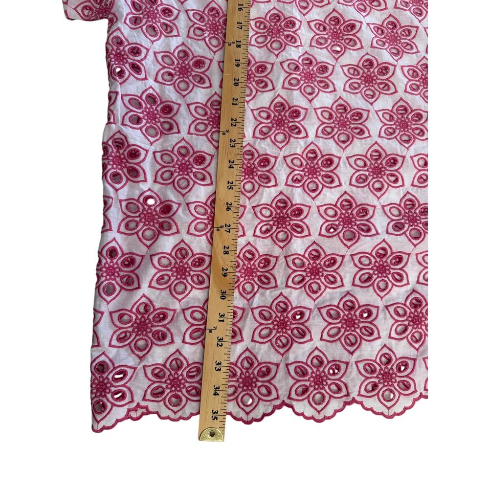 Sundress Florine Eyelet Dress Womens XL XXL Pink White Embroidered Cotton France - Picture 11 of 12